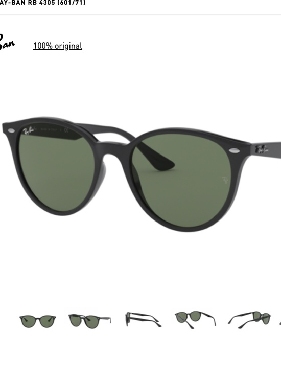 Ray-Ban sunglasses (RB4305) Black frame/green lenses main image 10